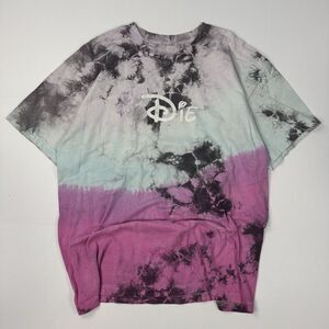 Aholes Live Forever Tie Dye T-Shirt “Die/Disney” Grunge Linda Finegold Size XL